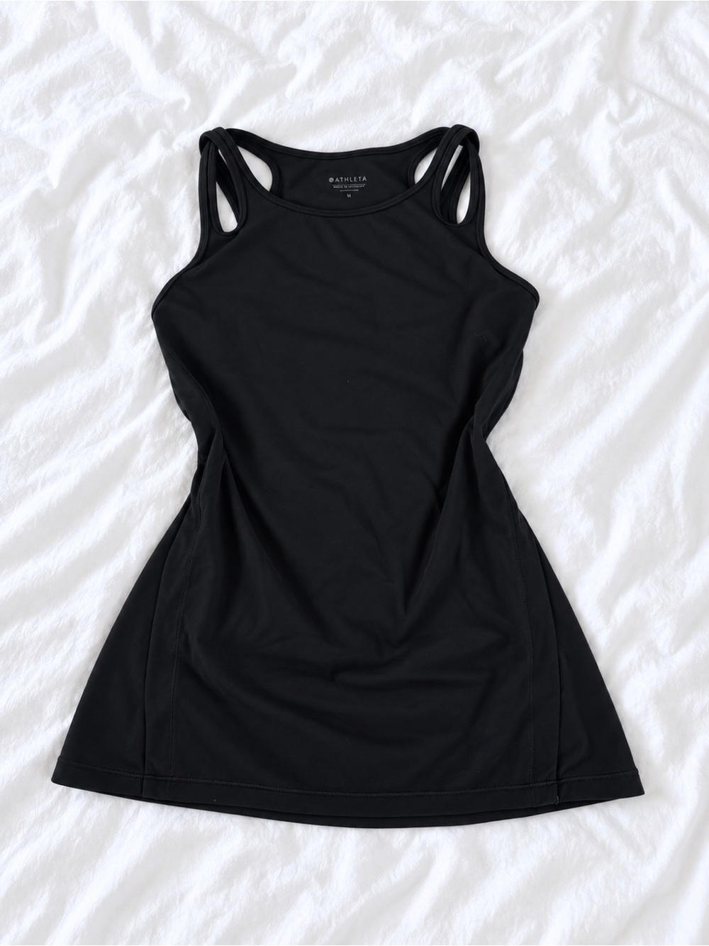 Athleta Black Racerback Tank Dress